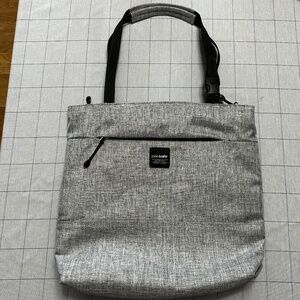 PacSafe Slingsafe Lx200 Anti-Theft Compact Tote, Tweed Grey